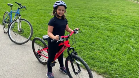 Family handout Thalia on her bike