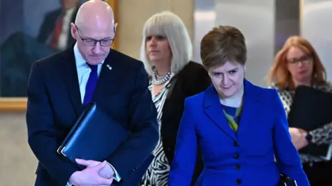 Getty Images John Swinney and Nicola Sturgeon