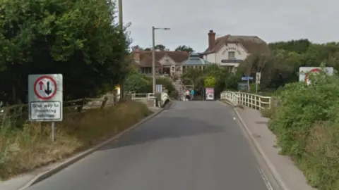 Google Single-lane bridge at Exceat