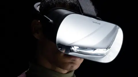 Varjo Man wearing Varjo headset