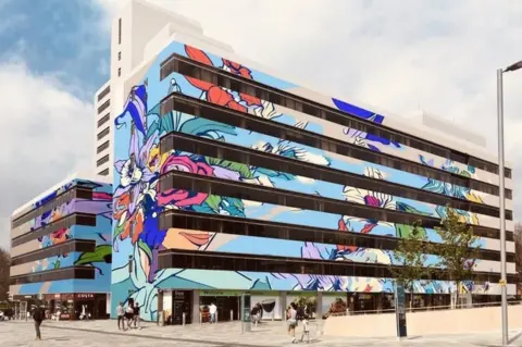 FI REAL ESTATE MGMT Mural on Nelson Gate