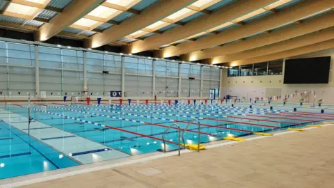 Kevin Anderson Aurora's main pool was built as a 10-lane, Olympic-standard facility