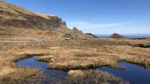 Alasdair Macleod A single car parked at the Quiraing