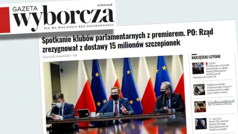 Gazeta Wyborcza Headline from Gazeta Wyborcza