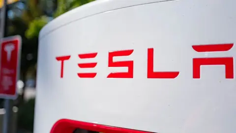 Getty Images Tesla logo