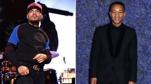 Getty Images Chance The Rapper and John Legend