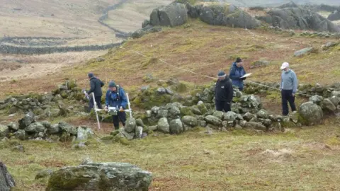 Duddon Valley Local History Group Archaeological dig at Seathwaite in the Duddon Valley, Cumbria