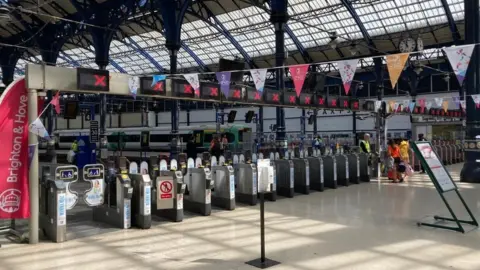 BBC Brighton Central Station inner concourse