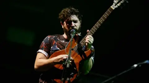 Foals performing at Reading Festival in 2016