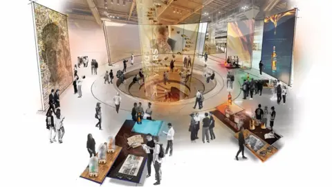 Diageo Artist's impression of the planned Johnnie Walker "immersive visitor experience"