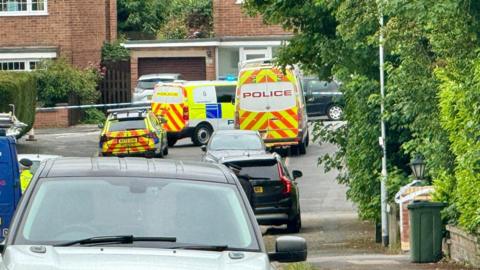Police presence in Braunstone Town, Leicester 