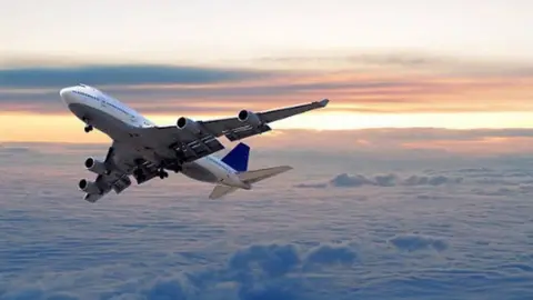 Getty Images plane taking off