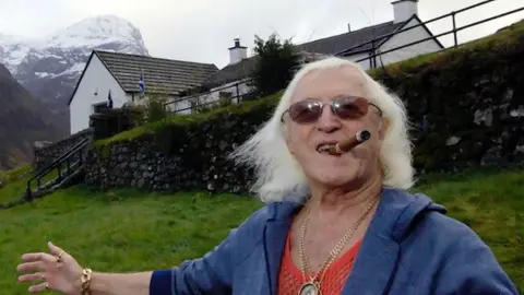 Jimmy Savile at cottage