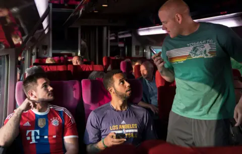 Warner Bros The trio on the train