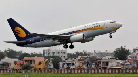 Reuters A Jet Airways flight