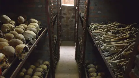 AFP Human remains in Nyamata church, 2014