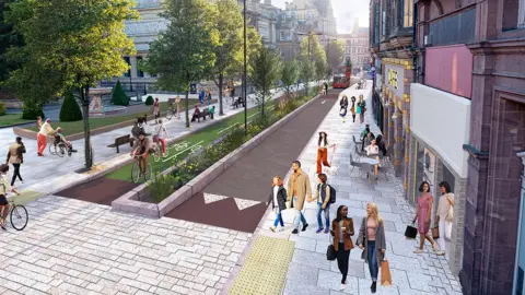 City of Wolverhampton Council Artist's impression of Lichfield Street