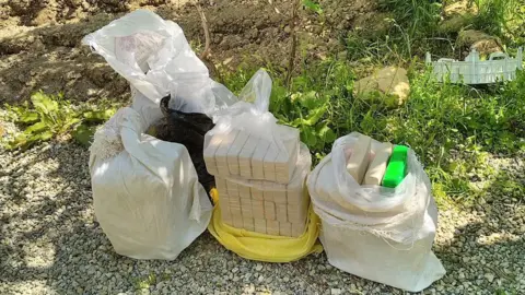ERSOU Blocks of heroin sent to Razaq by a suspected supplier in Turkey