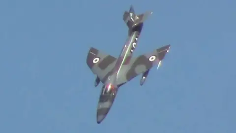 Surrey Police/CPS The Hawker Hunter jet plane