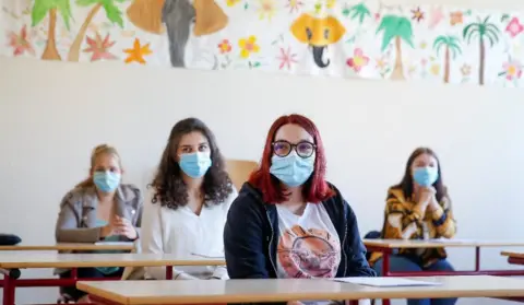 EPA A classroom in Izel, Belgium, 19 May 20