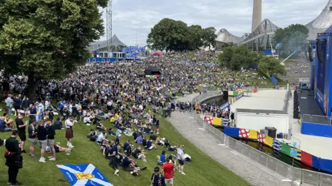 The fan park in Munich