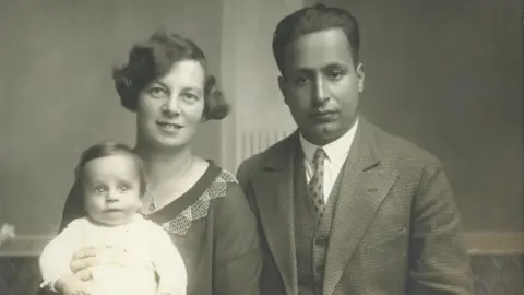 John Fieldsend BEM John's brother Arthur with their parents Curt and Trude Feige