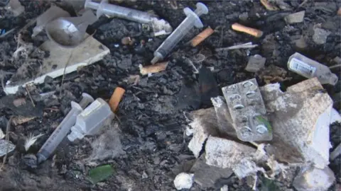 BBC Discarded syringes