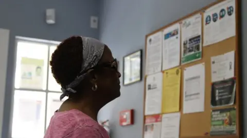 Woman at a Hispanic Outreach Center, Pinellas