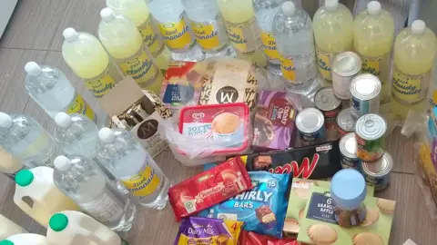 Supplied A large number of sweets, ice creams, chocolate and fizzy drinks