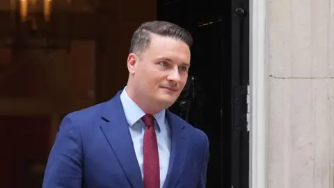Health Secretary Wes Streeting leaves number 10 Downing Street, London, after his meeting with Prime Minister Sir Keir Starmer. Picture date: Wednesday May 13, 2026.