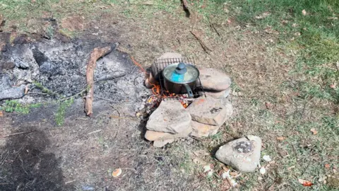 Peak district campfire
