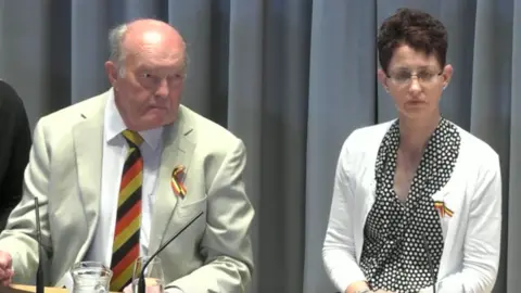 Infected Blood Inquiry Paul's father Tony and wife Monica giving evidence