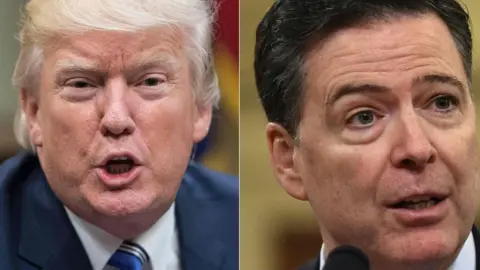 Getty Images / AFP President Trump and James Comey