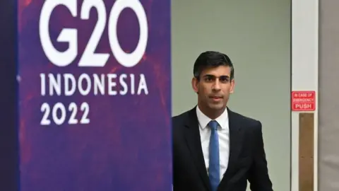 PA Media Rishi Sunak at the G20 summit