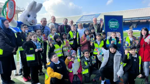 Gladstone Primary Academy children at the Weston Homes Stadium