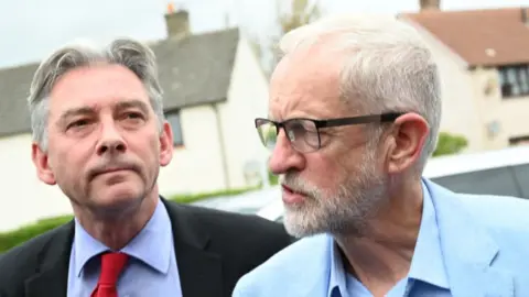 Getty Images richard leonard and jeremy corbyn