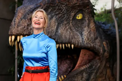 Mario Anzuoni / Reuters Cast member Laura Dern attends the premiere for the film Jurassic World: Dominion in Los Angeles, California, US, on 6 June 2022