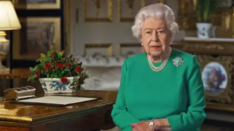 EPA Elizabeth II makes an address to the nation