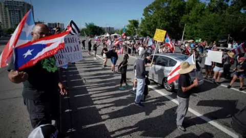 Getty Images Puerto Rico protesters