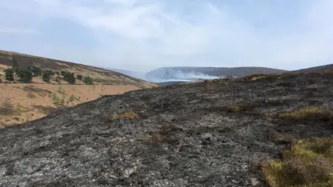 Greater Manchester Fire and Rescue Arnfield Resevoir scene