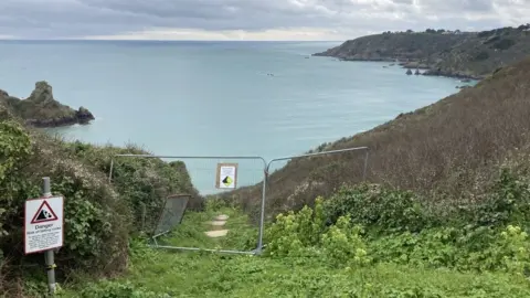 BBC Petit Port steps, Guernsey