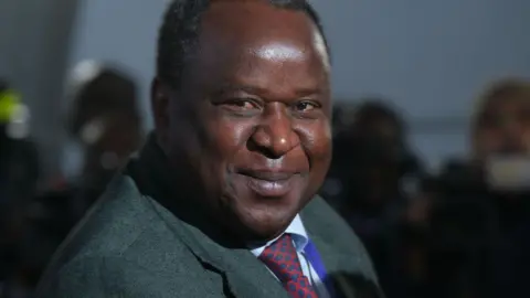 Getty Images Tito Mboweni at a summit in Germany in 2019.