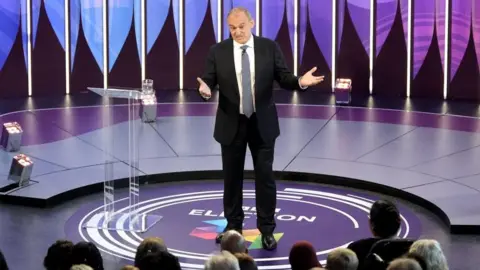 PA Media Liberal Democrats leader Sir Ed Davey speaking during a BBC Question Time Leaders' Special in York. Picture date: Thursday June 20, 2024.