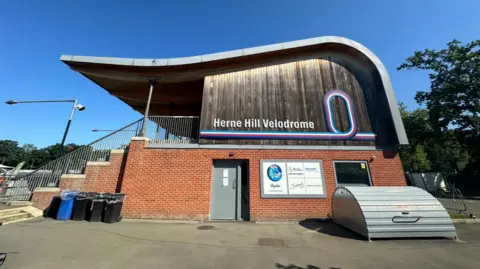 Nico Georgiou Picture of Herne Hill velodrome