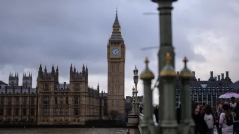 Getty Images A view over the Palace of Westminster in London