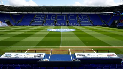 A general view of the pitch and a stand inside Reading's Select Car Leasing Stadium