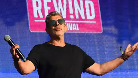 Getty Images Gary Davies during the Rewind South Festival at Temple Island Meadows on August 22, 2021 in Henley-on-Thames, England