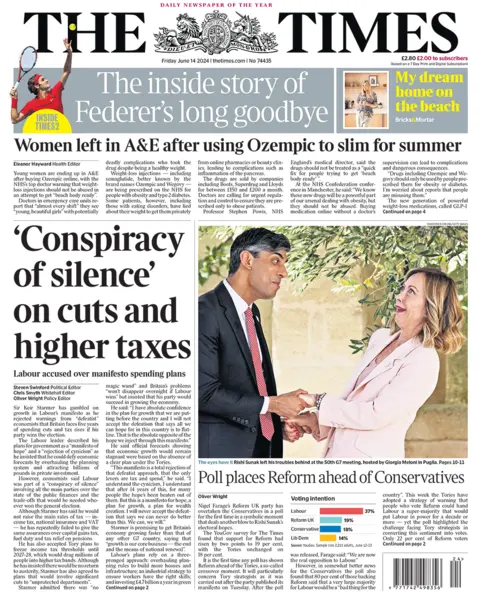  "‘Conspiracy  of silence’  on cuts and  higher taxes"