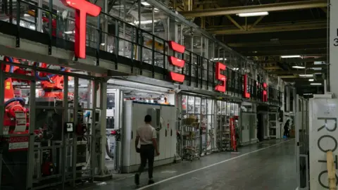 Getty Images Tesla factory Fremont California