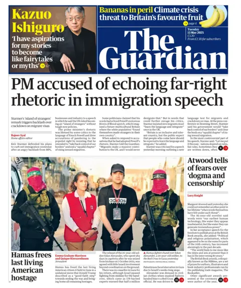  "PM accused of echoing far-right rhetoric in immigration speech."